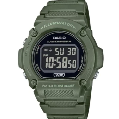 Image of Casio Men&#039;s Digital Quartz Watch with Resin Strap W219HC 3BV