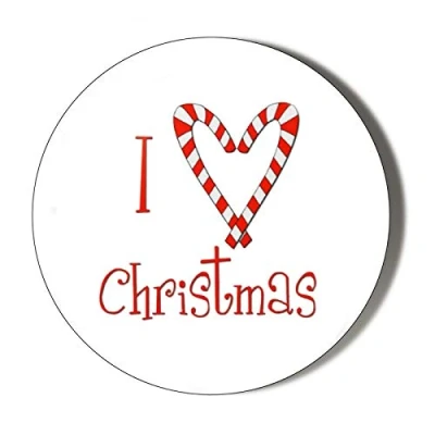 Image of Gift Insanity I LOVE CHRISTMAS 77mm novelty badge