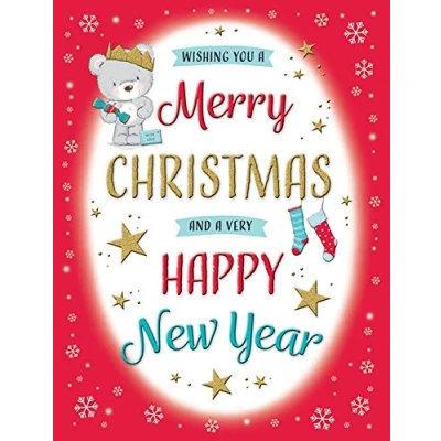 Image of Regal Publishing Cute Christmas Card Open 8 x 6 inches