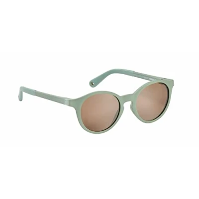 Image of BEABA, Sunglasses for Children 4 6 Years Old, 100% UV Protection CAT 3, Lateral Protection, Optimal Comfort, Adjustable Temples 360, Sage Green Sunrise