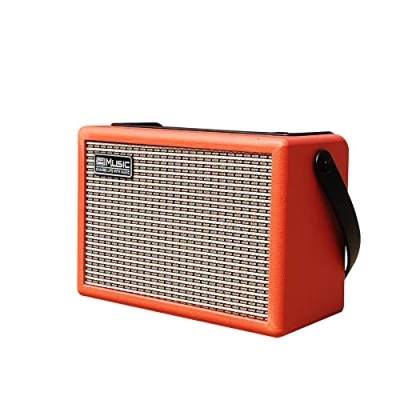 Image of Coolmusic 15G guitar amp, Portable bluetooth amplifier, 2 use Suitable for electric and acoustic guitar, Includes Gain Reverb knobs