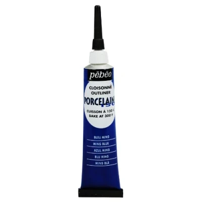 Image of Pebeo 6 Piece 20ml Porcelaine 150 China Paint Cloisonne Ming Blue, 036 004
