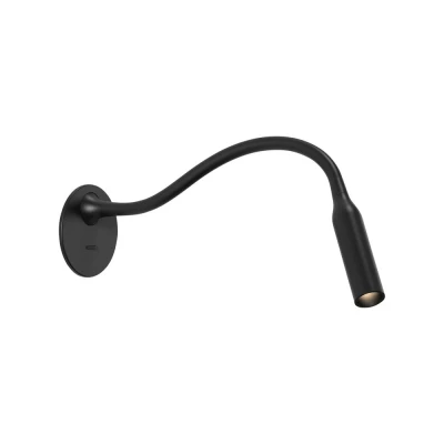 Image of Lucca Recessed Matt Black Reading Light Astro