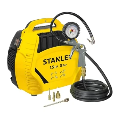 Image of Stanley Air Compressor Kit 1.5 HP/8 Bar with Accessories