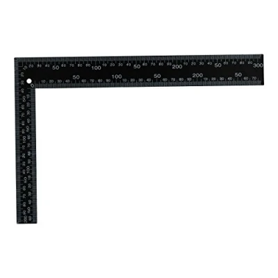 Image of 12&quot;x8&quot; Rafter Square Steel Roofing Framing Metric Imperial Rule Pitch Carpenter