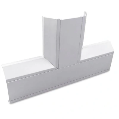 Image of Univolt CFT50/170 50 x 170mm 3 Compartment Dado Trunking Flat Tee CFT 50/170