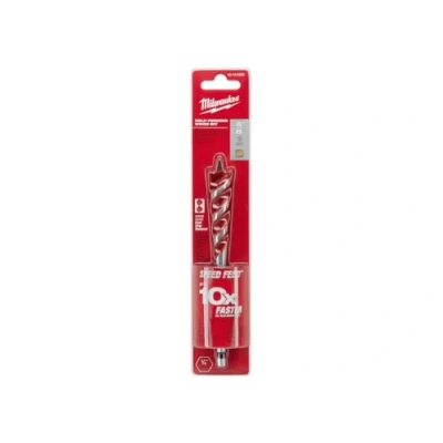 Image of Milwaukee 48 13 0058 Builders World Wholesale Distribution Bit Wood Speed Feed, 5/8 x 6