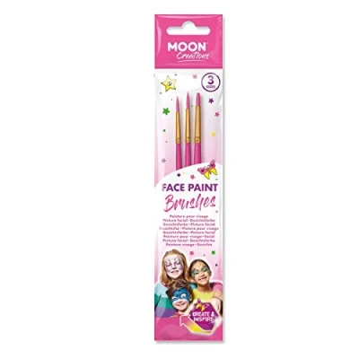 Image of Face Paint Brushes by Moon Creations (Pink Brush Set)