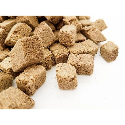 Image of HERONS Freeze Dried Tubifex Cubes CICHLID DISCUS GOLDFISH BETTA KOI tropical fish food High protein, natural for all (200 gram)