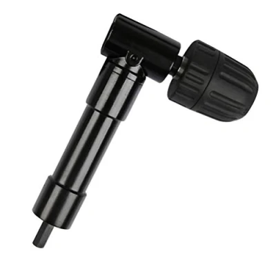 Image of TIMESETL 0.8 10mm Right Angle Bend Extension 90 Degree Professional Cordless Drill Attachment Adapter 8mm Hex Shank for Tight Corner Workspace