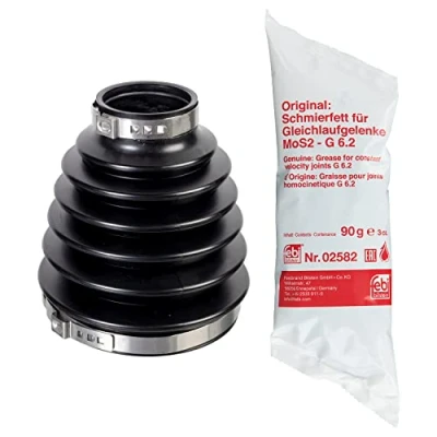 Image of 3293E8, 3293E8SK1 CV Boot FEBI BILSTEIN 175677 Wheel Side, Front Axle Thermoplast CITROËN: C5 III Estate
