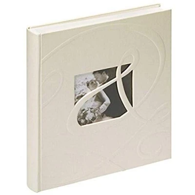 Image of walther Design Photo Album White 28 x 30,5 cm Linen Cover with Punching, wedding Ti amo UH 122