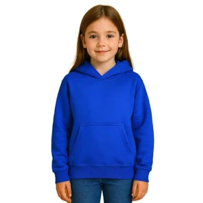 Image of A2Z 4 Kids Girls Boys Plain and Tie Dye Print Sweatshirt Pullover Sweat Hoodie Royal 9 10