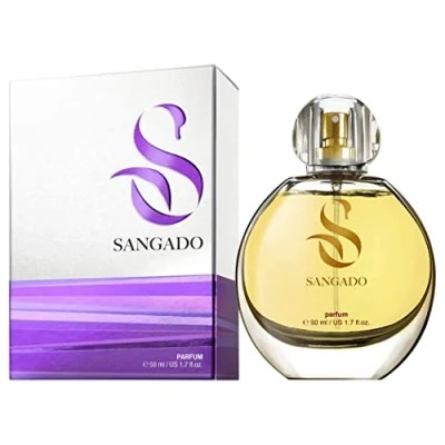 Image of SANGADO Supreme Confidence Perfume for Women, 8 10 hours long Lasting, Luxury smelling, Floral Woody Musk, Fine French Essences, Extra Concentrated (Parfum), Feminine, 50ml Spray