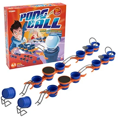 Image of Tomy 14 Cups, 4 Ping Pong Balls, 8 Small, 6 Bands, 2 Headbands, Tees, Rounded Parallel Bars, Trampolines, Mouse, 1 Instruction Manual, T73020, Multi Coloured