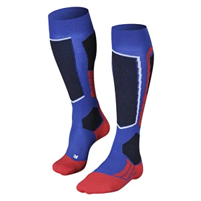 Image of FALKE Men&#039;s SK2 Intermediate M KH Wool Warm Thick 1 Pair Skiing Socks, Blue (Olympic 6940), 11 12.5