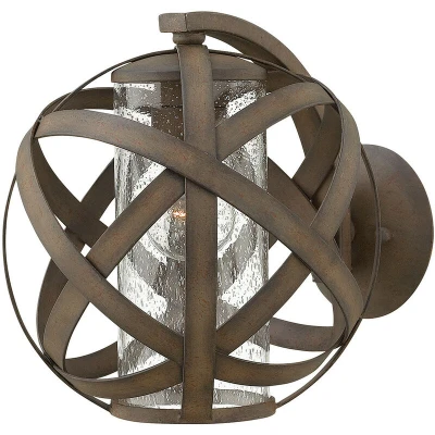 Image of Carson 1 Light Outdoor Small Wall Lantern Iron IP44, E27