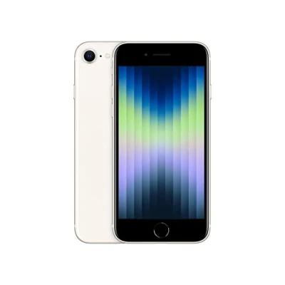 Image of Apple iPhone SE 3rd Gen, 128GB, Starlight (Renewed)