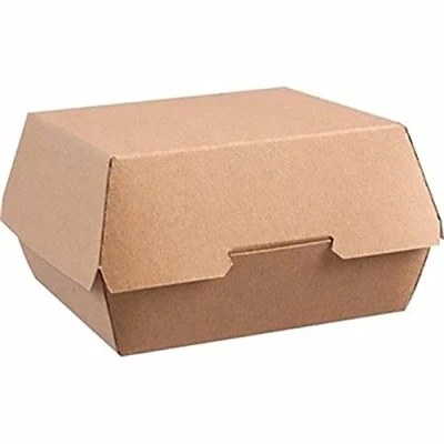 Image of Colpac GE803 Disposable Kraft Burger Boxes, Large (Pack of 250)