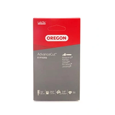 Image of Oregon AdvanceCut 3/8&quot; LP Chainsaw Chain for 16&quot; (40cm) Bar, .050&quot; 56 Drive Links (91PX056E)