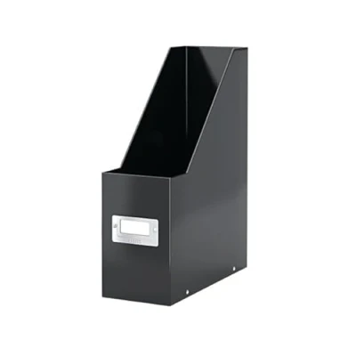 Image of Leitz Click &amp; Store Magazine File Black (Back and Front Label Holder for Easy indexing) 60470095 + Free finchley Refill Pen (2)