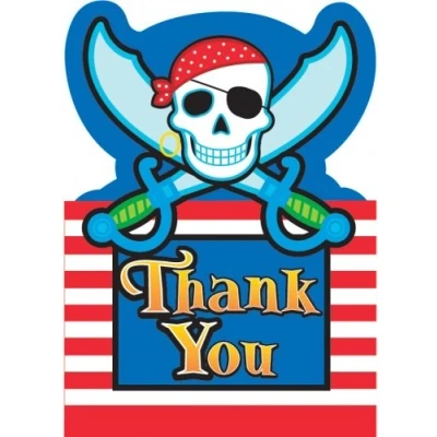 Image of Generique Pirate thank you cards