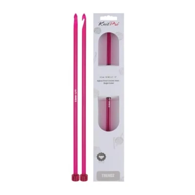 Image of Knit Pro KP51406 8 mm Single Ended Tricot/Afghan Crochet Hook, Multi Colour