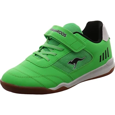 Image of KangaROOS Unisex K bilyard Ev Sports Shoes, Neon Green Jet Black, 5 UK