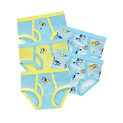 Image of Bluey Underwear Boys Briefs 5 Pack Multicolour 18 24 Months