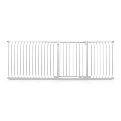 Image of Safetots Elite Pressure Safety Gate, 225cm 234cm, Matt White, Fit Stair Baby Gate for Doors Hallways and Spaces, Barrier, Easy Installation