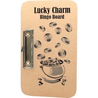 Image of Navoys Bingo Board With Clasp Games, Tickets, Traditional Family Game, Educational, Left Side Clasp, 24cm x 14cm