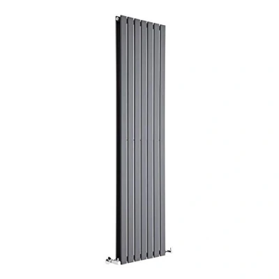 Image of Milano Alpha Anthracite Vertical Double Flat Panel Radiator 1780mm x 490mm