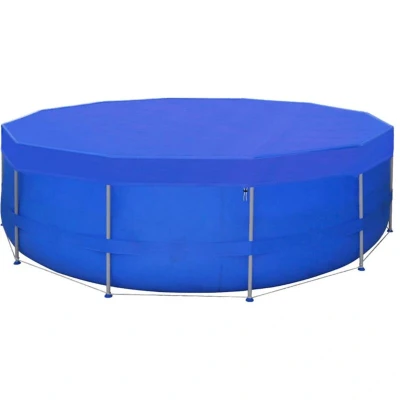 Image of vidaXL Pool Covers 2 pcs PE Round 460 cm 90 g/m²