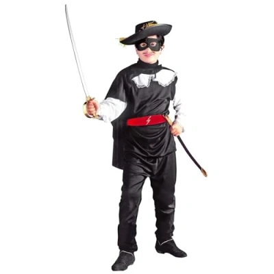 Image of Children&#039;s Bandit Child 128cm Costume for Zorro Fancy Dress