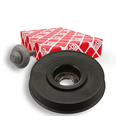 Image of 2S6Q6B319AB, 2S6Q6B319ABS1 crankshaft Pulley FEBI BILSTEIN 33784 6PK 153mm 5 with screw, for BMTS Turbo NEW PEUGEOT: 206 Hatchback