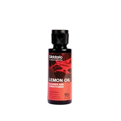 Image of D&#039;Addario Lemon Oil Guitar Fretboard Accessories Removes Dirt, Grease, Build Up from Instrument Conditions to Resist Dryness Extends Life