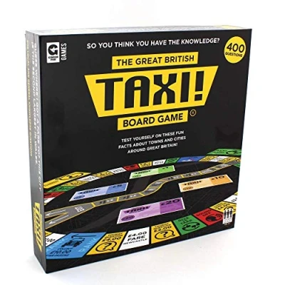 Image of Ginger Fox Great British Taxi Board Game For The Whole Family With Over 400 General Knowledge Questions About Britain