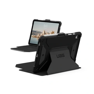 Image of UAG Designed for Samsung Galaxy Tab S9 FE Case Metropolis SE Black, w/Kickstand Auto Wake/Sleep S Pen Holder Rugged Military Dropproof Protective Cover by URBAN ARMOR GEAR