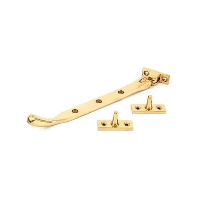 Image of From The Anvil Polished Brass 8 Inch Peardrop Stay