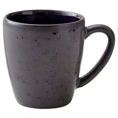 Image of BITZ Earthenware Two Tone Mug 0.19 L Black Dark Blue