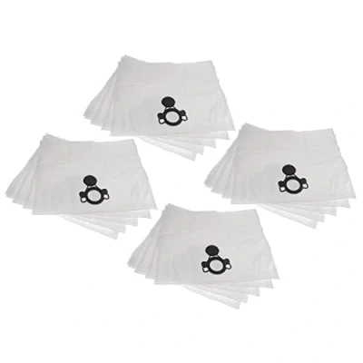 Image of vhbw 20 x Vacuum Cleaner Bags Compatible with Stihl SE 122 E, Cleaner, Microfleece, 27 cm 21.5 cm, White