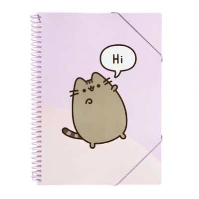 Image of Grupo Erik Pusheen A4 Display Book 30 Pockets Propylene Sleeves Folder Document Envelope with Velcro Closure Gifts Stationery