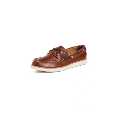 Image of Cole Haan Men&#039;s Grandpro Boat Shoe, British Tan Madeira Ivory, 8 UK