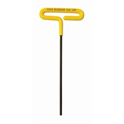 Image of BONDHUS, 5/32&quot; Cushion Grip T Handle 6&quot;, 5/32&quot;, 46409