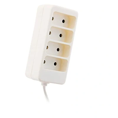 Image of Power Strip 4 Sockets 6A 2P White