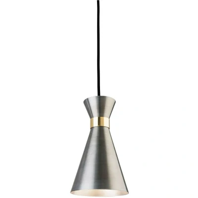 Image of Ohio 1 Light Ceiling Pendant Antique Silver, Brass, E27