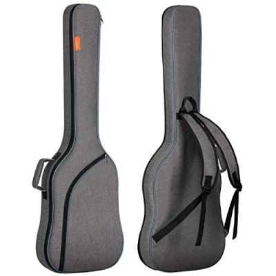 Image of CAHAYA Electric Bass Cass Guitar Bag Gig Backpack Padded Soft Case 8mm Padding, Grey, CY0202 1