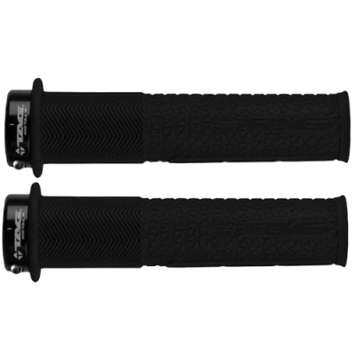 Image of TAG Metals T1 Braap MTB Grips Durable, Anti Slip Handlebar with Soft Compound for Comfort and Control, Ideal Mountain Biking (Black)
