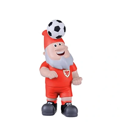 Image of FOCO Officially Licensed Wales Header Ball Football Garden Gnome
