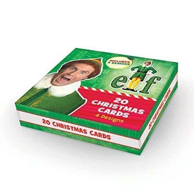 Image of Danilo Promotions,Multi,EFXB1 Official Elf Box Christmas Cards, 20 Cards/ 4 Designs